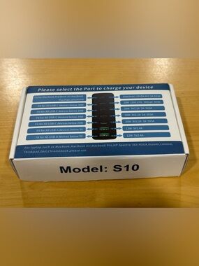 New ( open box)  charging  Station Model S10 usb-c , usb-A & laptop compatible.